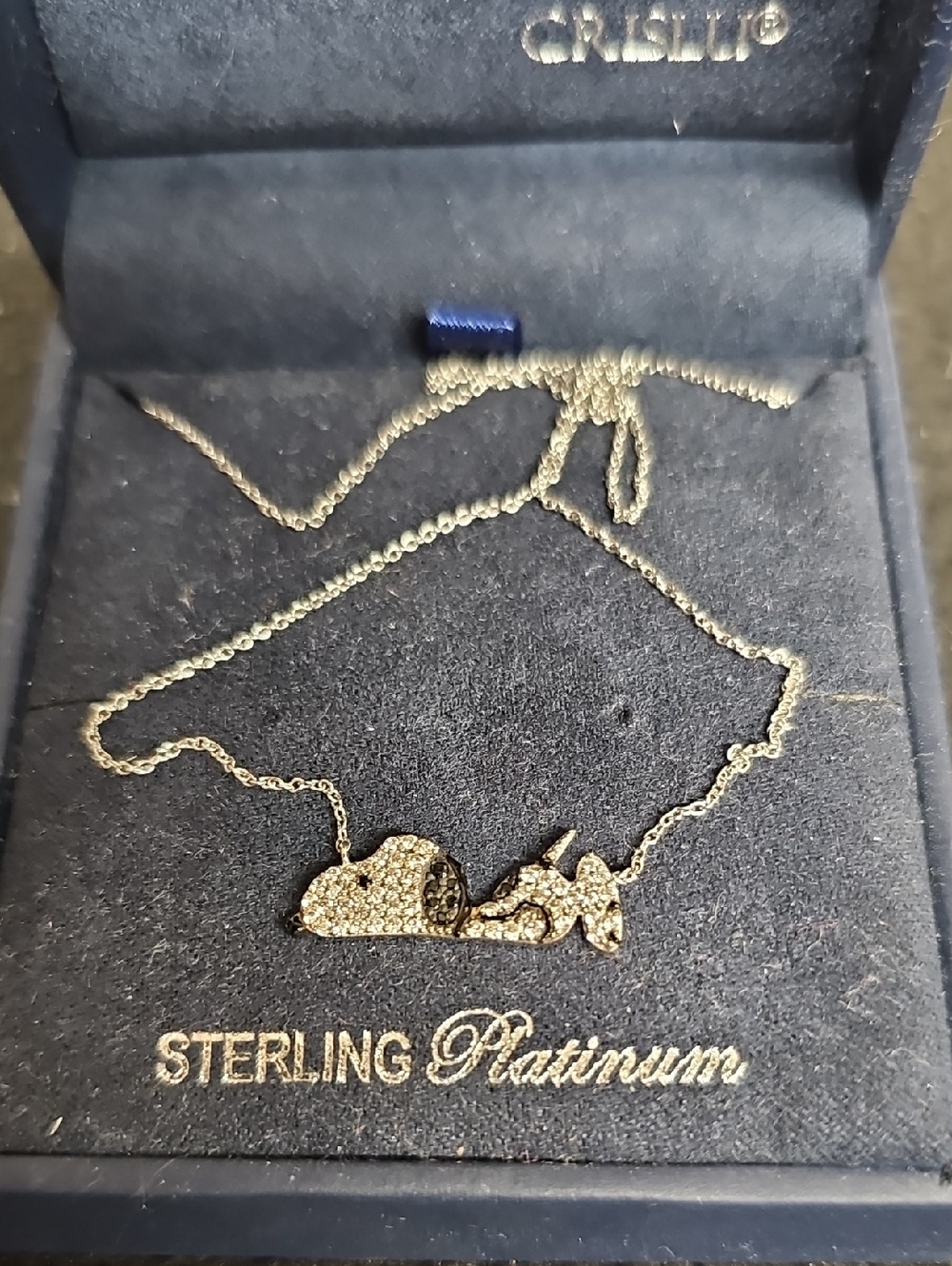 CRISLU BAD DAY SNOOPY NECKLACE BFPM-04-182